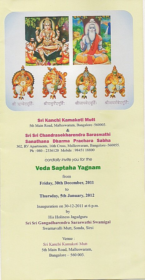Veda Saptaham Bangalore